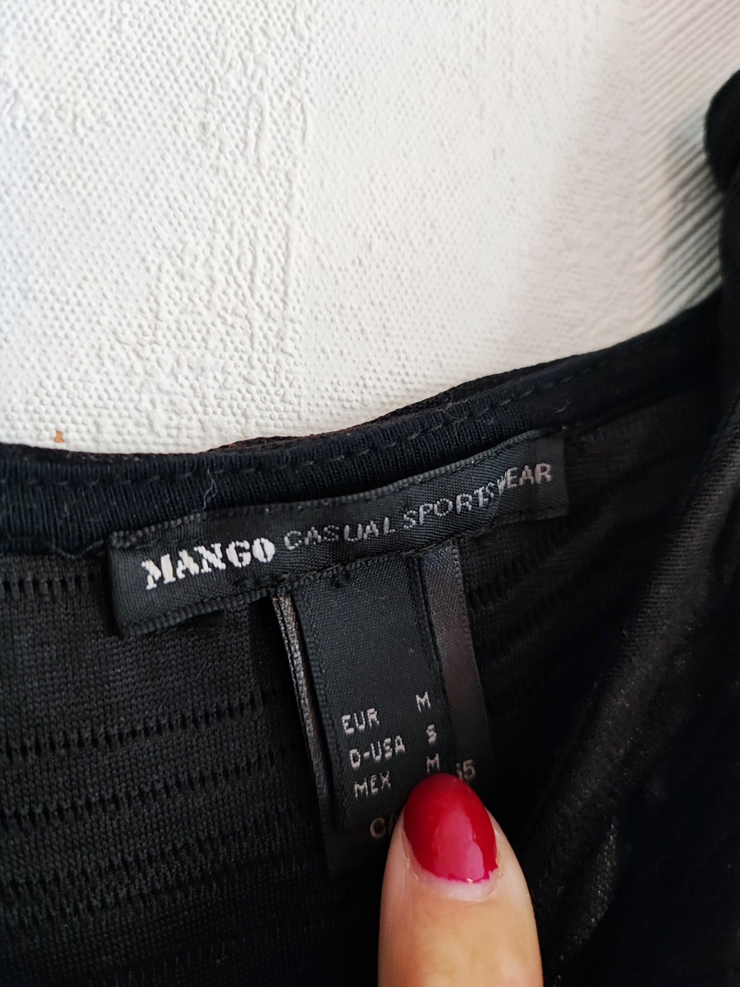 Czarna skórkowa sukienka M38 Mango impreza wesele dopasowana