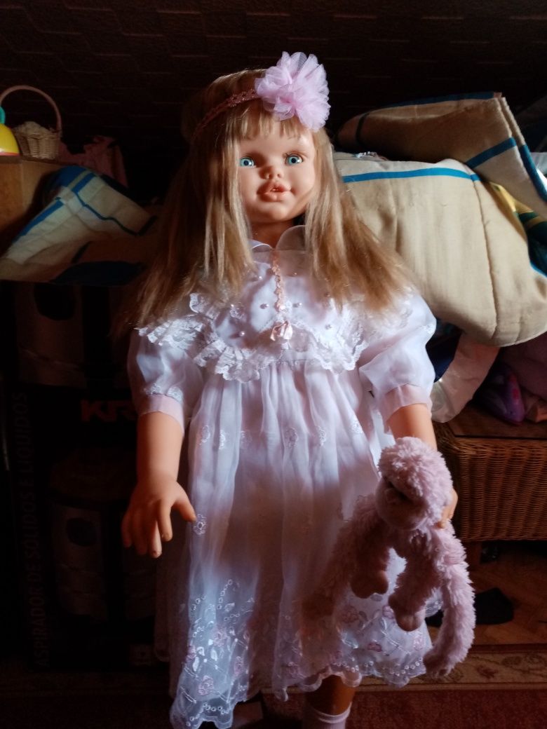 Boneca vintage enorme marca Jesmar