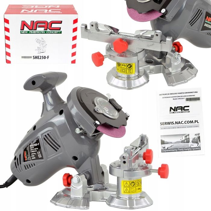 Ostrzałka Do Łańcuchów Tnących Pił Łańcuchowych Nac She250-f 250 W Reg