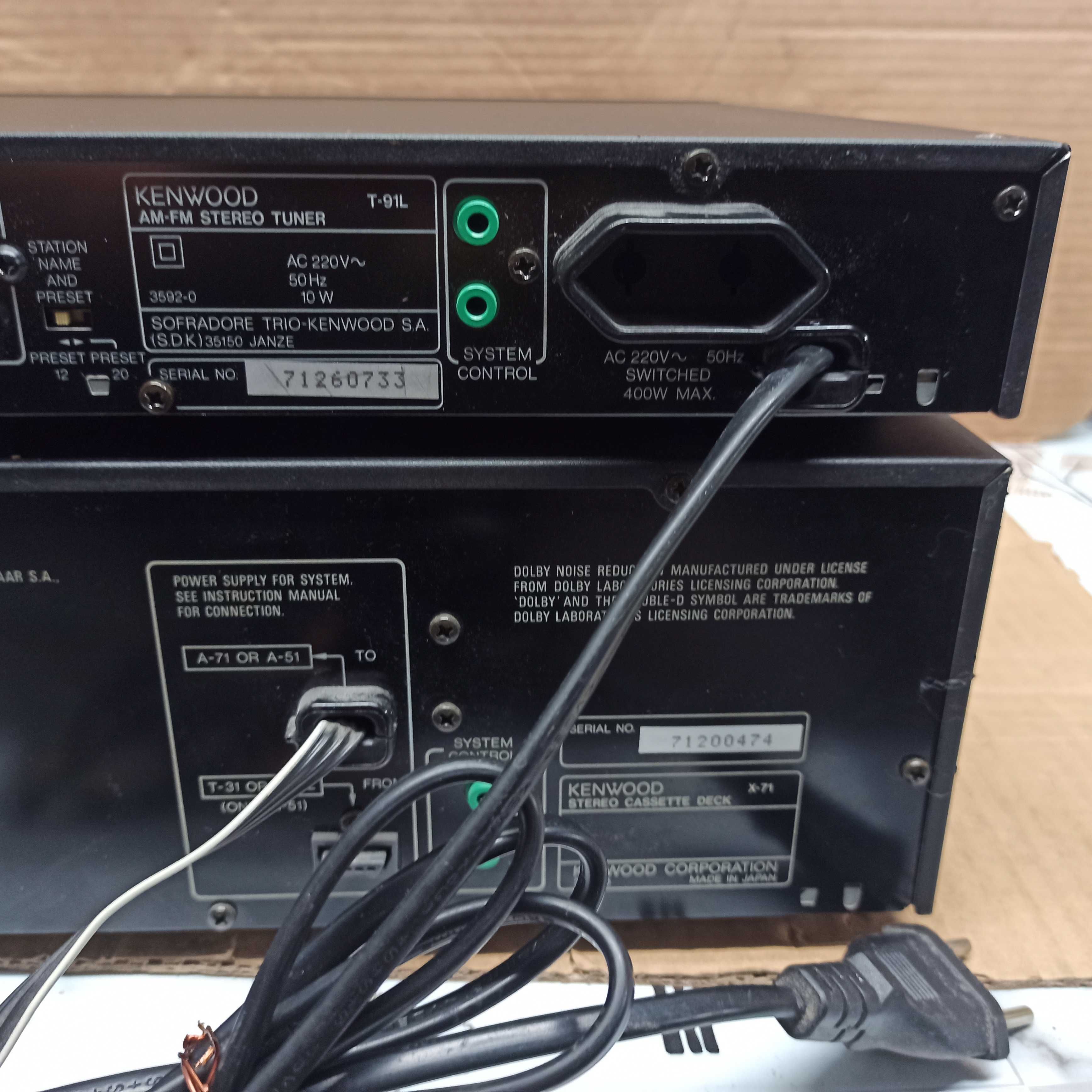 Wieża Kenwood deck X-71 tuner T-91L