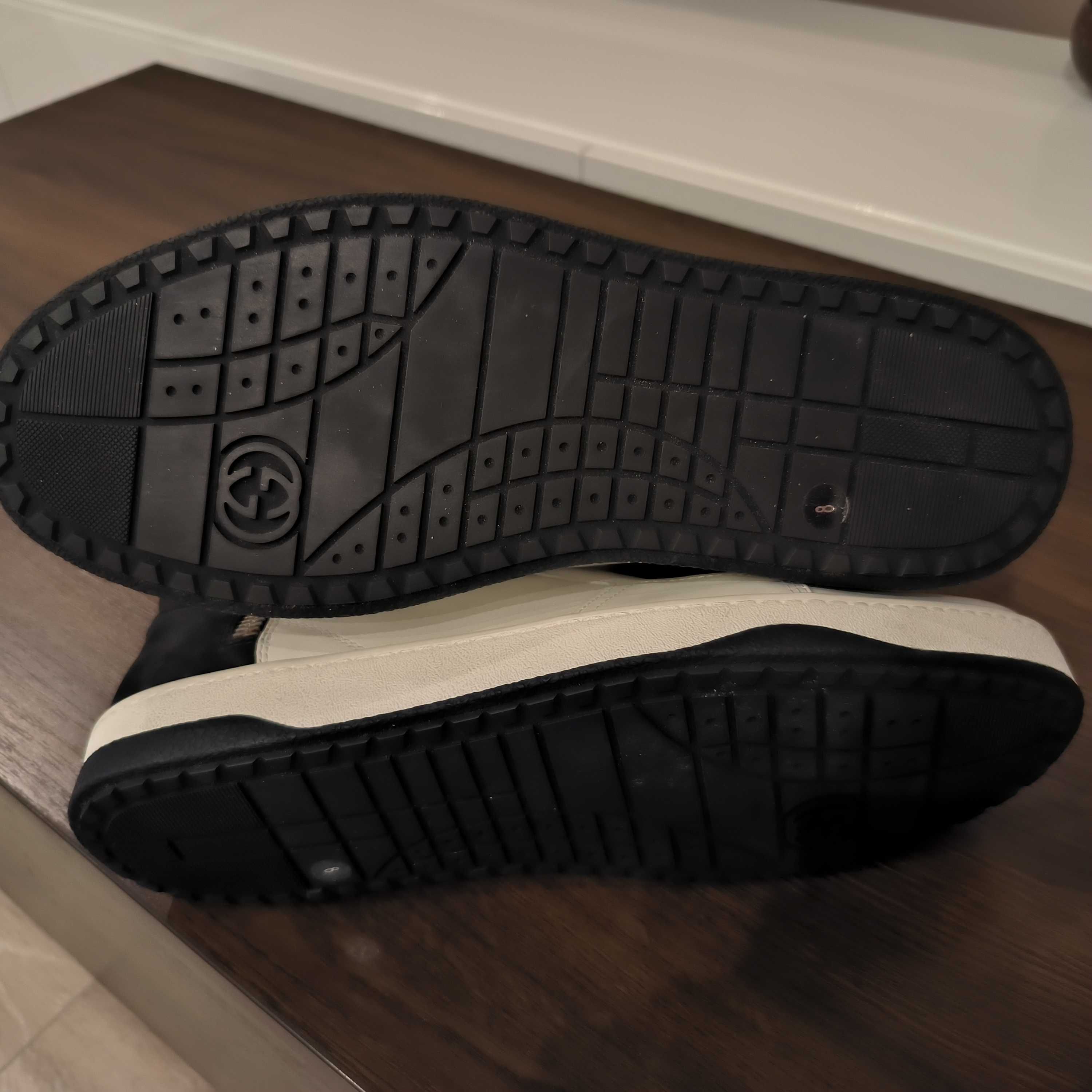 Sprzedam buty męskie Gucci, nowe, oryginalne, biało-czarne,