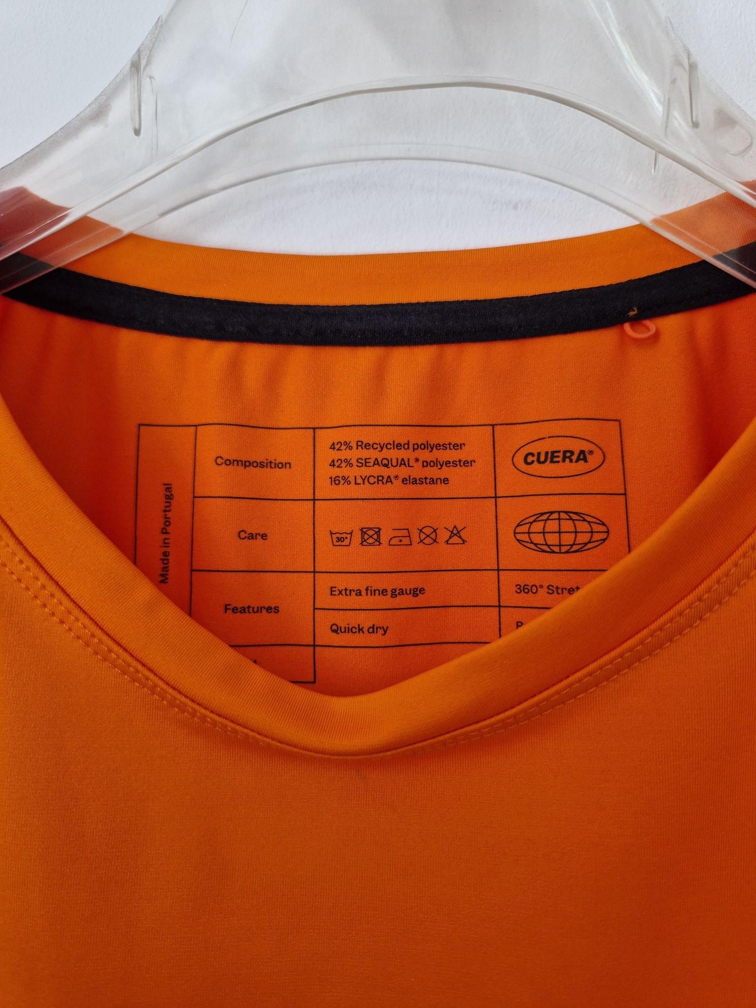 Koszulka Premium PADEL marka Cuera Oncourt LS Layer T-Shirt - Orange M