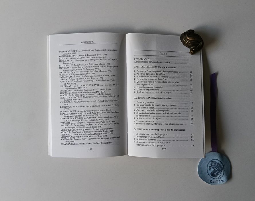 Questões de retórica: Linguagem, razão e sedução.