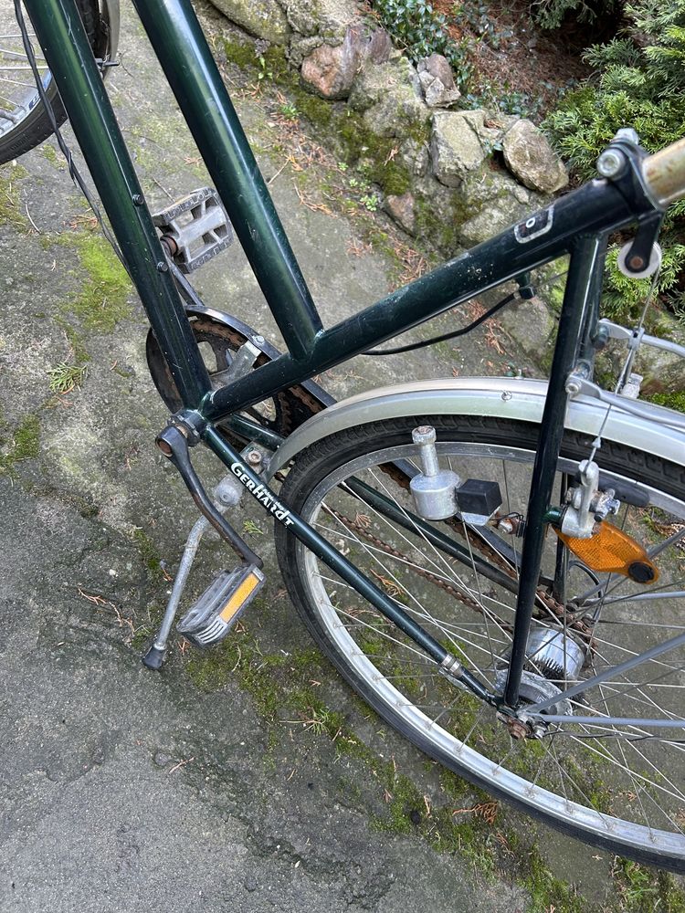 Zielony rower sprawny