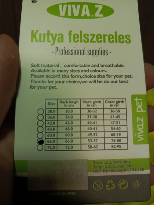 Kurtka dla pieska przeciwdeszczowa 66cm
