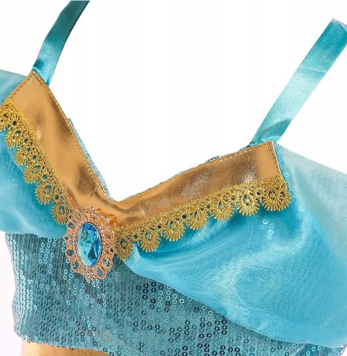 Kostium Księżniczka Jasmina Alladyn, r. 128 przebranie + opaska!