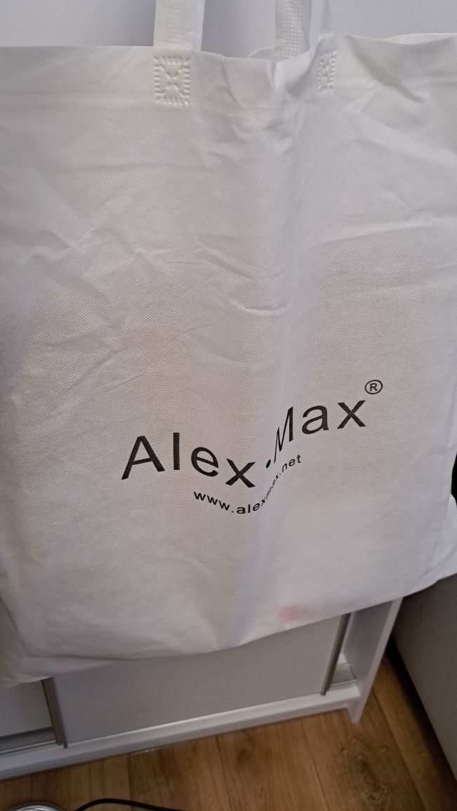 Alex Max torebka w pepitke z futerkiem