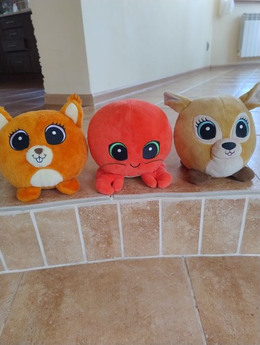 Maskotka Biedronka zestaw pluszak przytulanka wiewiórka sarenka rak