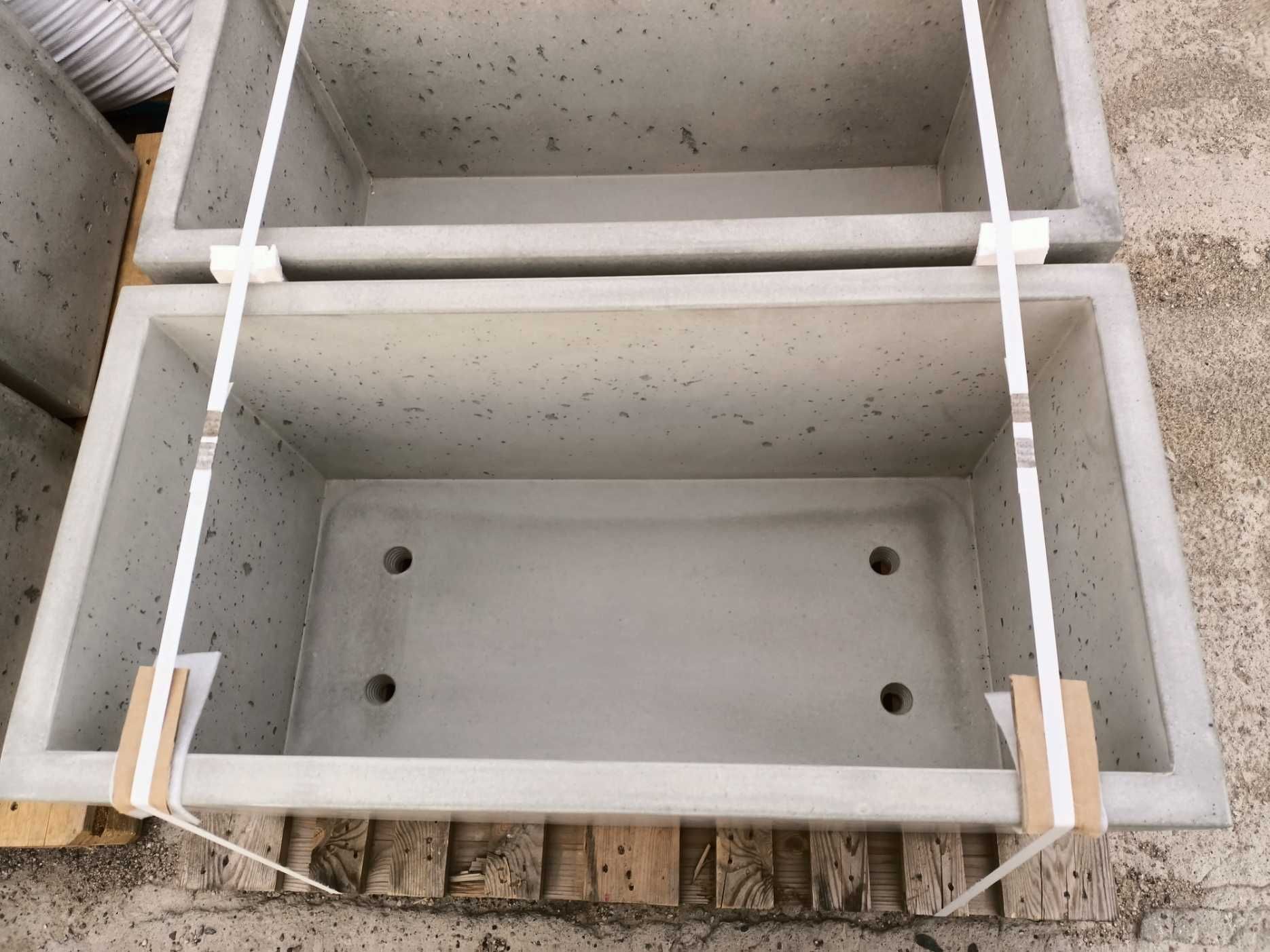 Donica betonowa 100x50x50 cm, kolor: BIAŁY  PRODUCENT!!!