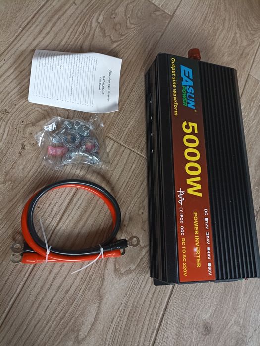 Inversor 24v  Novo 5000w / 2500w contínuos onda pura