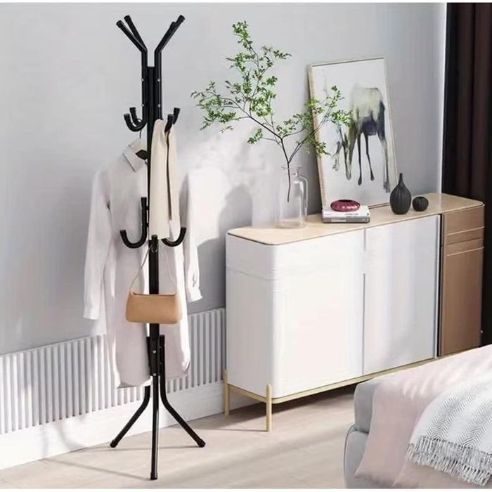 Wieszak Stojący Podłogowy Na Ubrania Kurtki Stojak Metalowy Loft