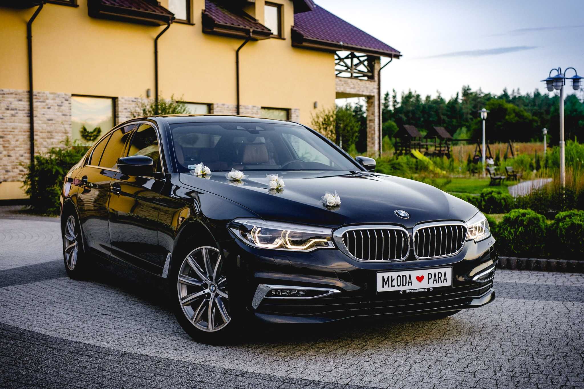 Wynajem BMW serii 5 do Ślubu - PRESTIŻ - KOMFORT- Luxury Line/DVD/Full