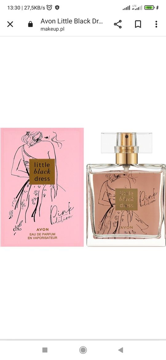 Avon little Black dress pink perfum 50ml