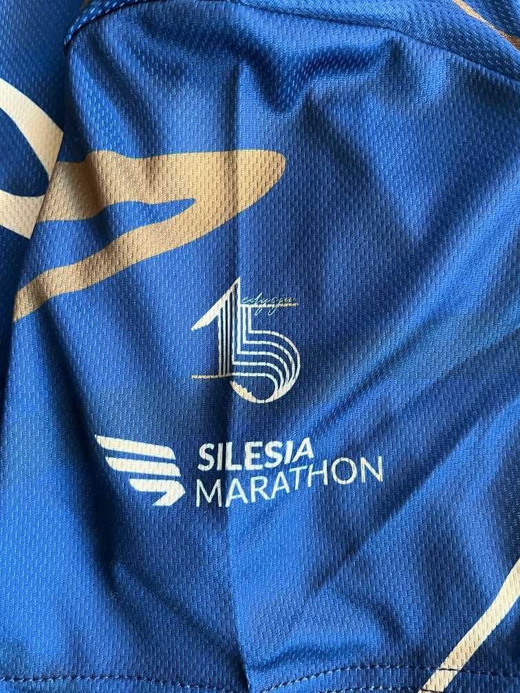 Biegowa koszulka techniczna rozmiar XL z 15 Silesia Maratonu + gratis