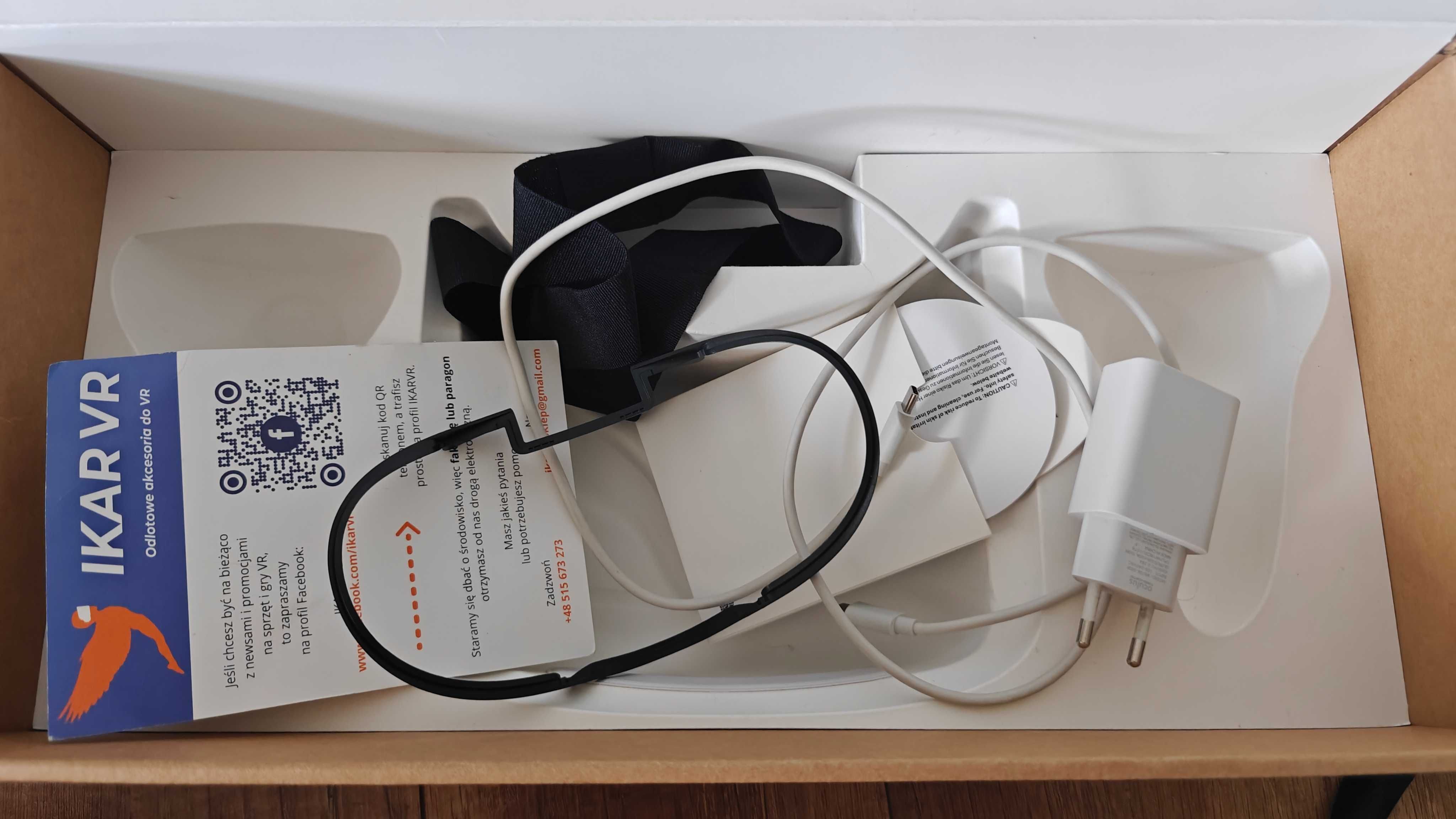 Google VR Meta Quest 2 + BOBOVR M1 Plus (Bateria) + Kabel USB C