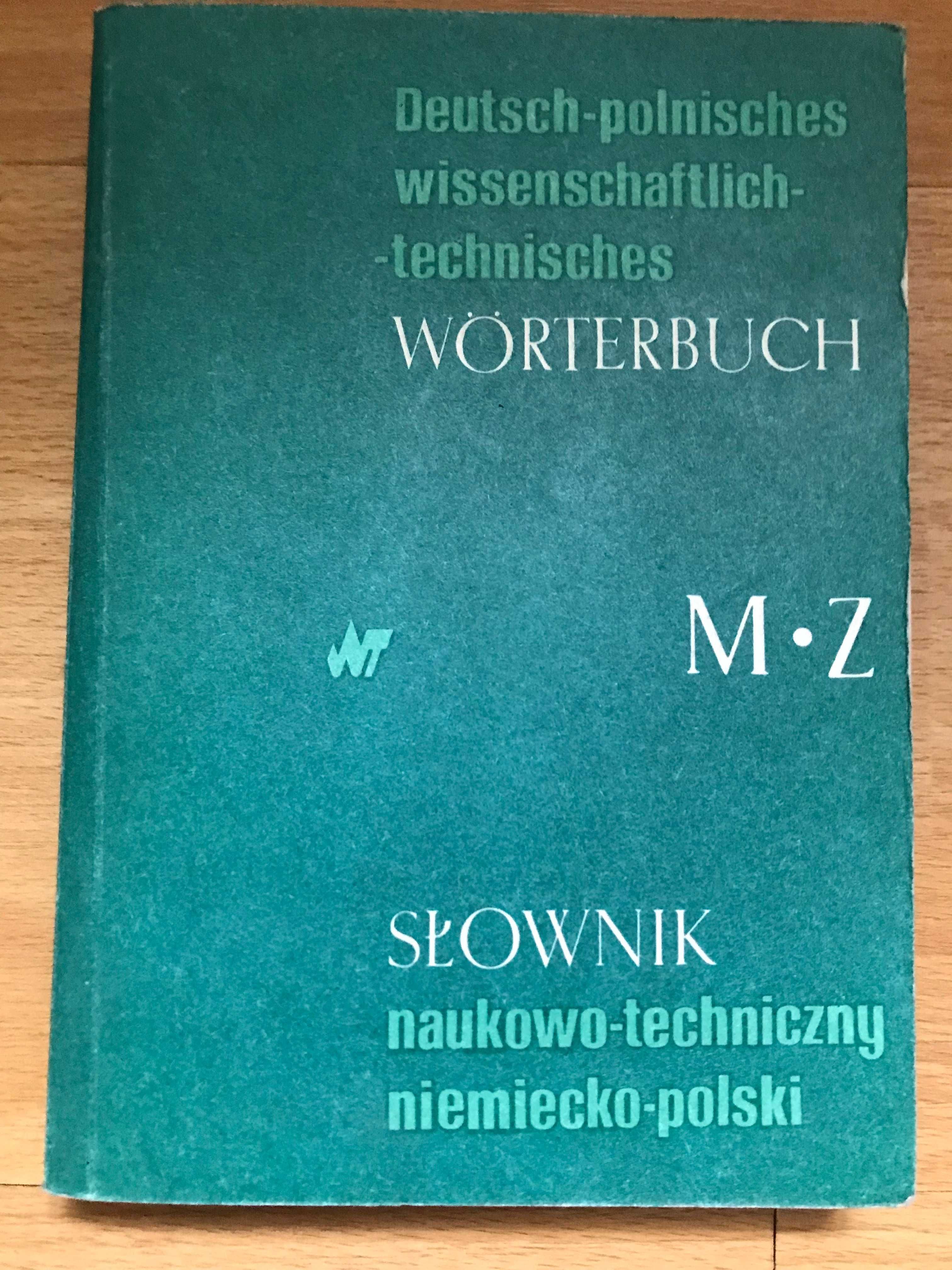 Słownik naukowo-techniczny niemiecko-polski- 2 części po 450 stron