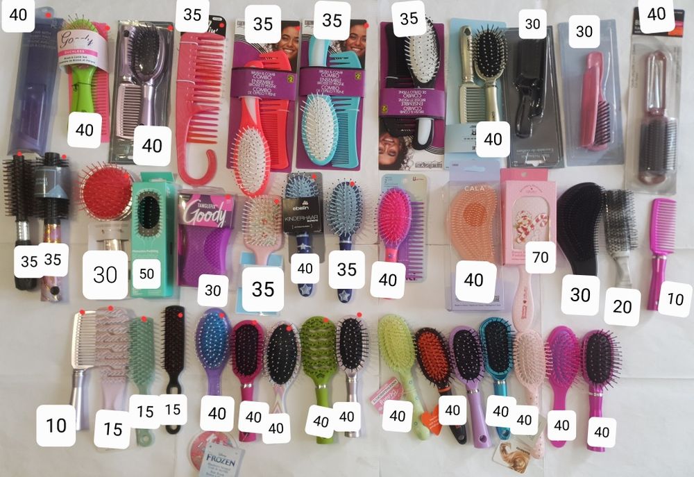 Щітки для волосся, окуляри, набори для манікюру