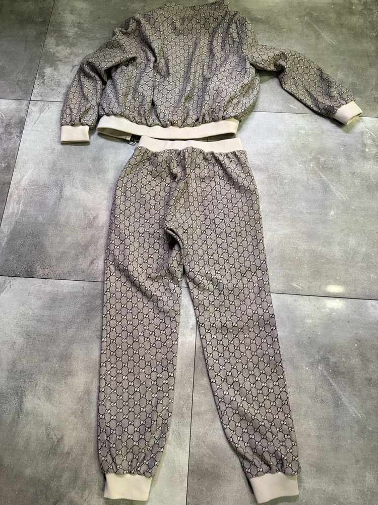 Modny dres, beże i brązy, elegancki komplet dwuczęściowy