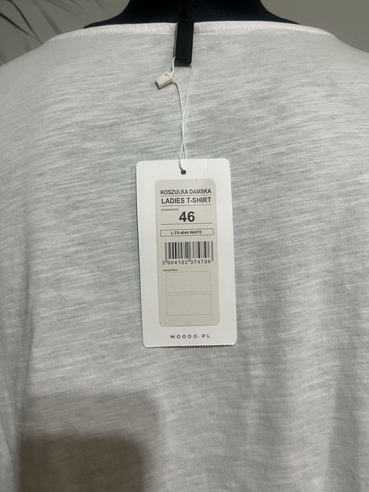 Bawełniana koszulka, damska bluzka z krótkim rękawem