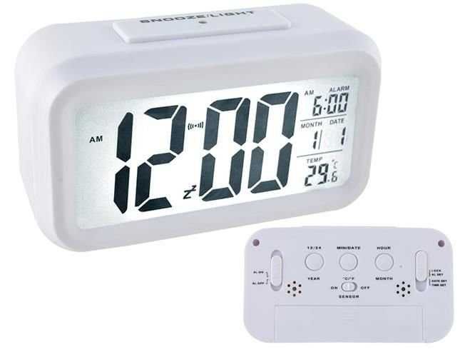 Budzik Zegar LED Elektroniczny Termometr Alarm 24H KOLORY