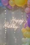 Happy birthday napis ledowy ledon Led napis świecący neon ślub wesele