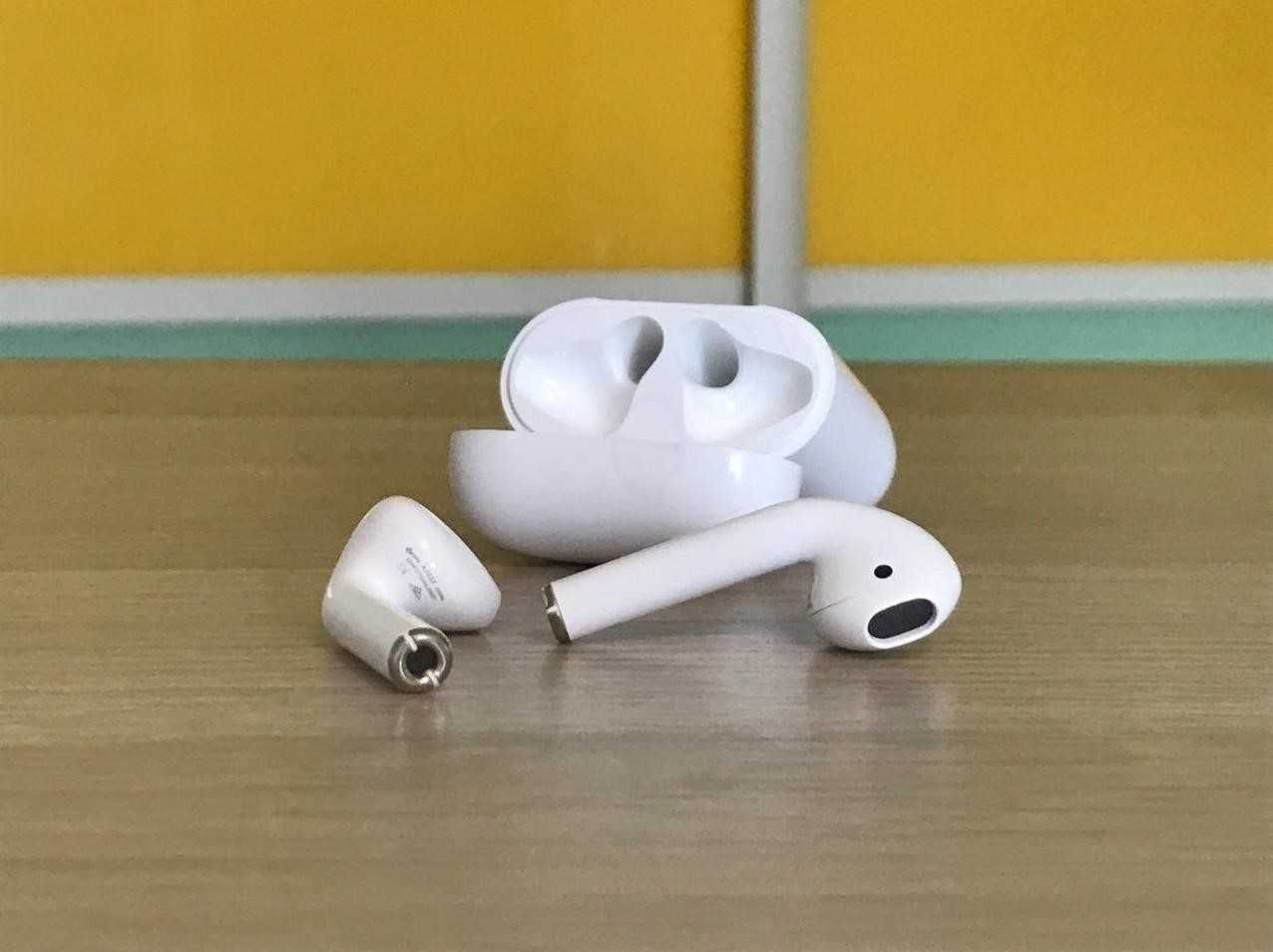 Навушники airpods 2 1в1 без шумки +чохол