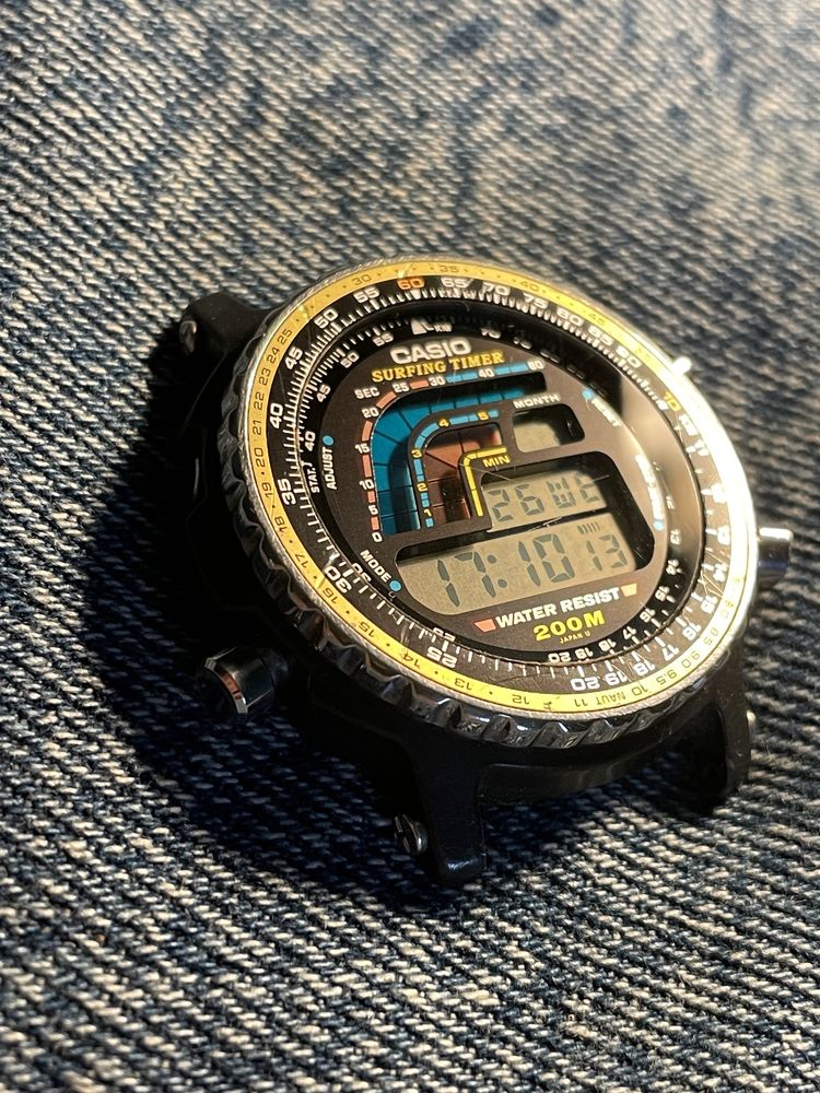 Casio DW-403 surfing timer vintage stary zegarek