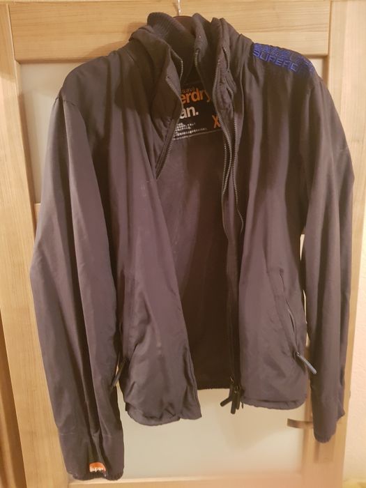 Kurtka XL SUPERDRY Wincheater grafitowa