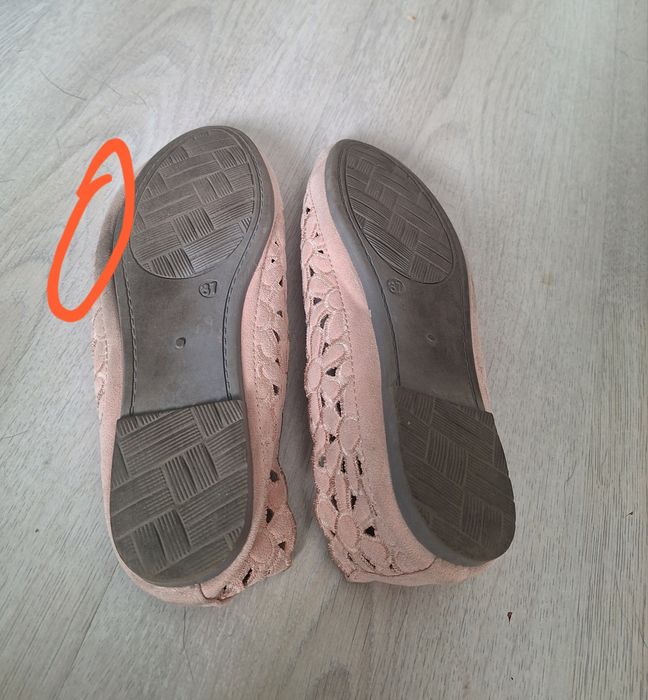 Haftowane baleriny w kwiaty rozmiar 37