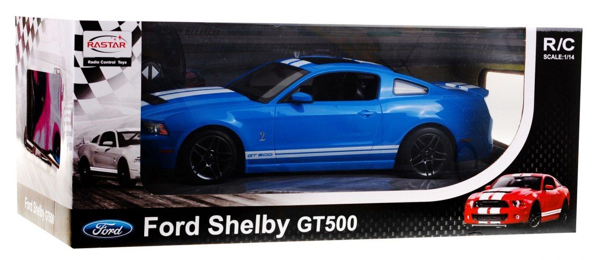Ford Shelby Mustang GT500 niebieski  Zdalnie sterowane auto + pilot