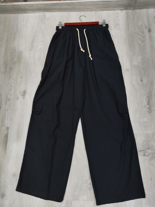 Лляні чорні штани