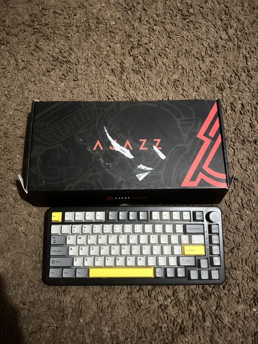 Ajazz ak820 max he механічна клавіатура 75%