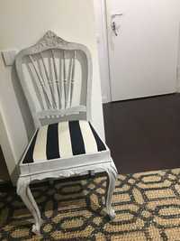 Cadeira madeira branca