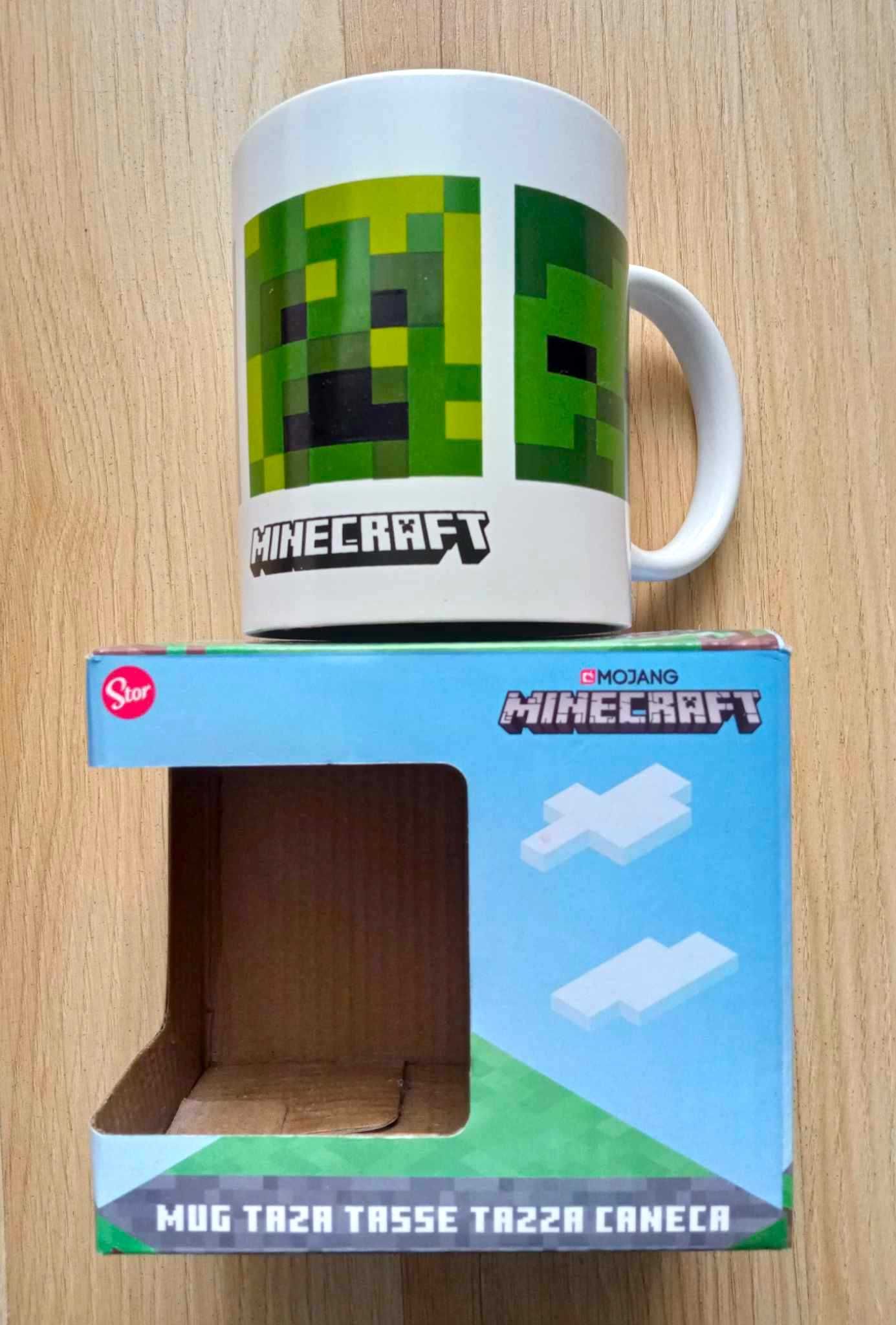Kubek ceramiczny nowy Minecraft z uchem 330 ml dla fana gry na prezent