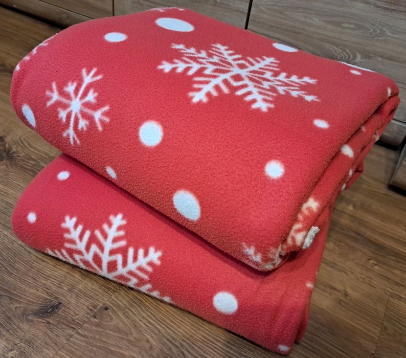 2 koce świąteczne  sherpa 150x200 cm