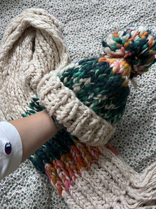 Жіноча тепла шапка і шарф Zara m розмір