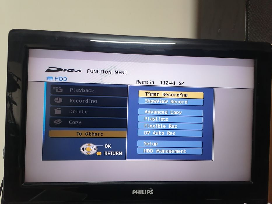 Nagrywarka Panasonic DMR-EH675 HDD250GB pilot HDMI