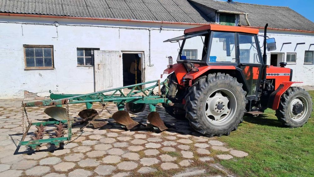 Pług 3 skibowy Lechia Puchaczów plus kolczatka na ramie