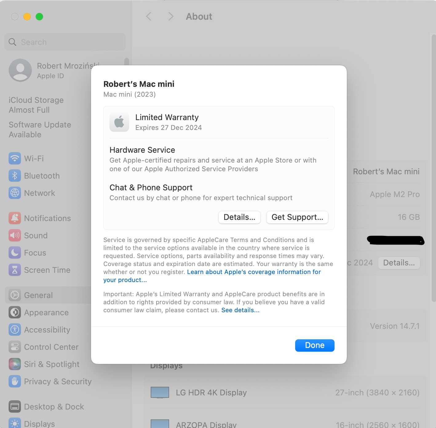 Mac mini m2 pro 512GB dysk 16GB ram, stan IDEALNY, oryginalne pudełko
