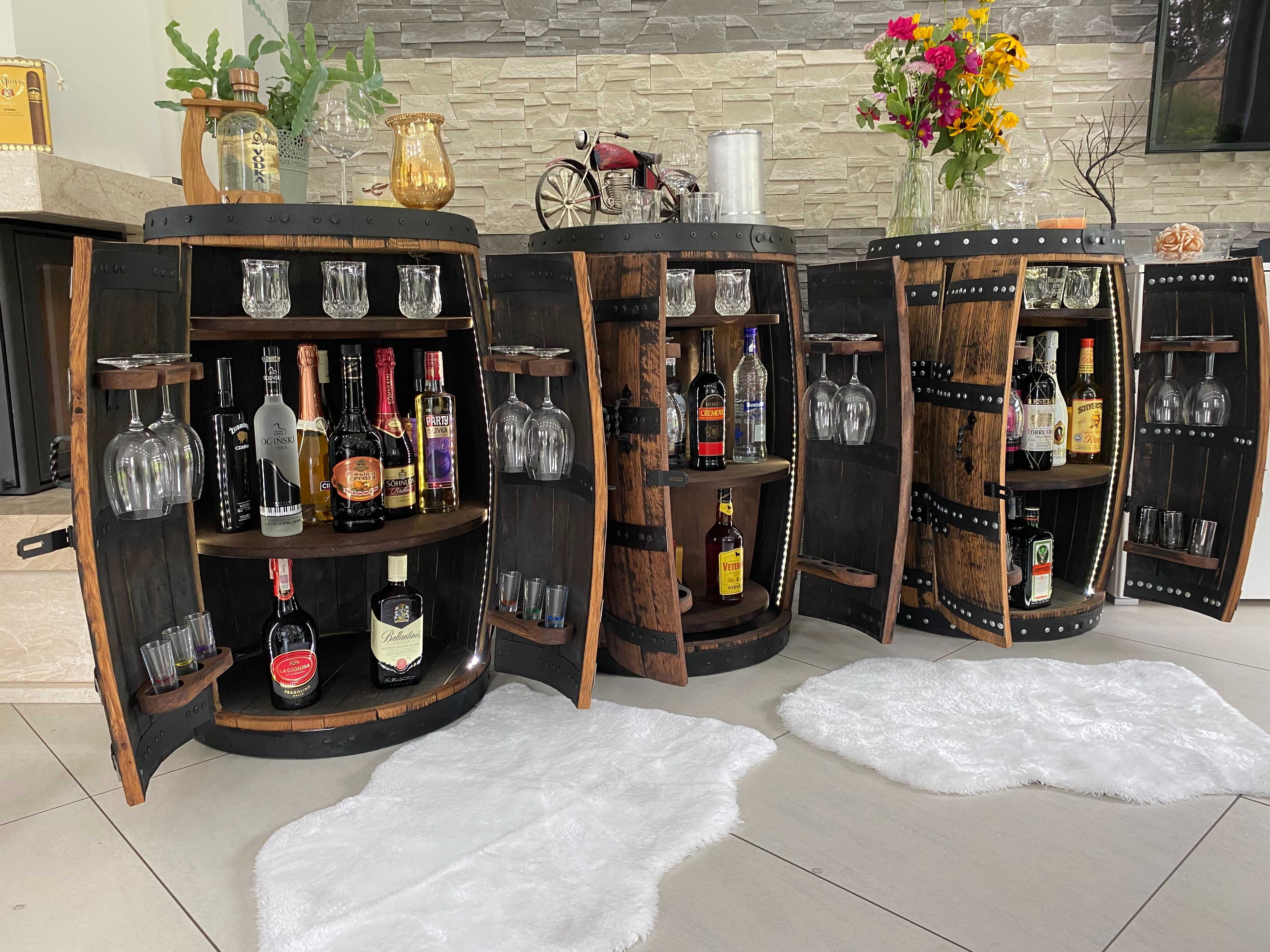 Barek na alkohol beczka dębowa whisky Prezent na 30 40 50 urodziny Now