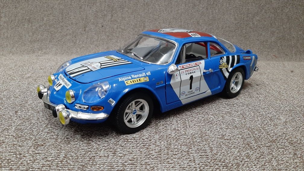 Miniatura Renault Alpine ralie Monte Carlo - Burago - escala 1/16