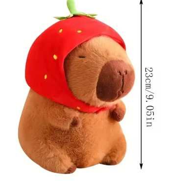 М'яка іграшка Капібарав з капелюхом. 25 см  Kapibala. Capybara.