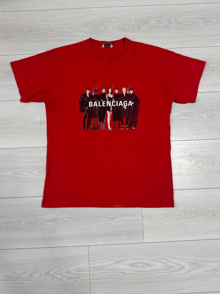 Balenciaga T-Shirt Portrait Band Logo Print Rea ОРИГИНАЛ