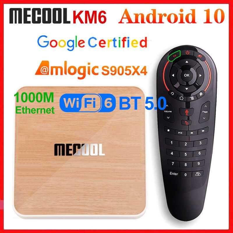 Новая настроенная андроид смарт приставка Mecool KM6 Deluxe 4/32