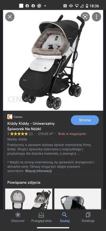 Śpiworek do wózka kiddy