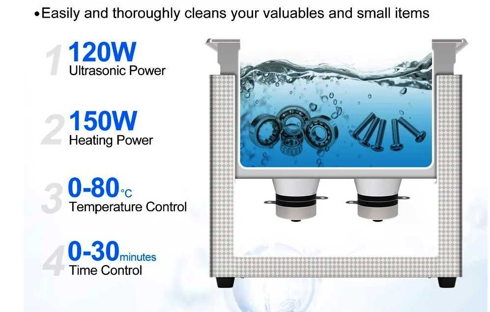 Ультразвукова ванна для очистки форсунок 120W