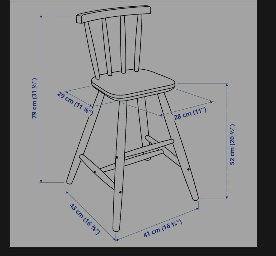 AGAM krzesło dziecięce IKEA