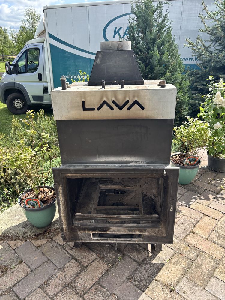 Kominek Lava czarny