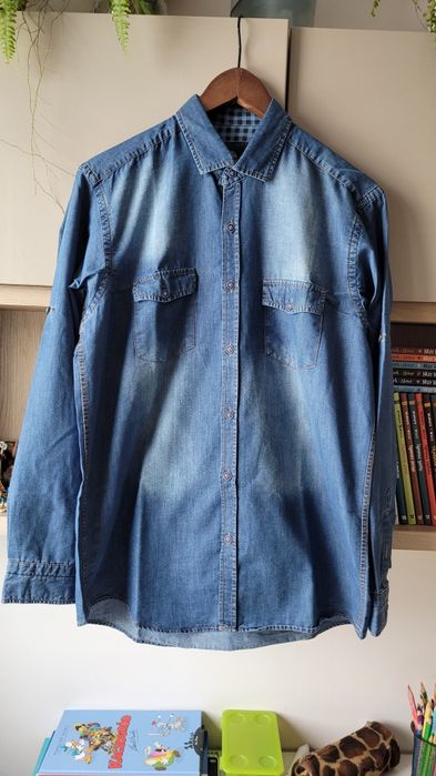 Jeansowa koszula damska jeans denim rozm.L