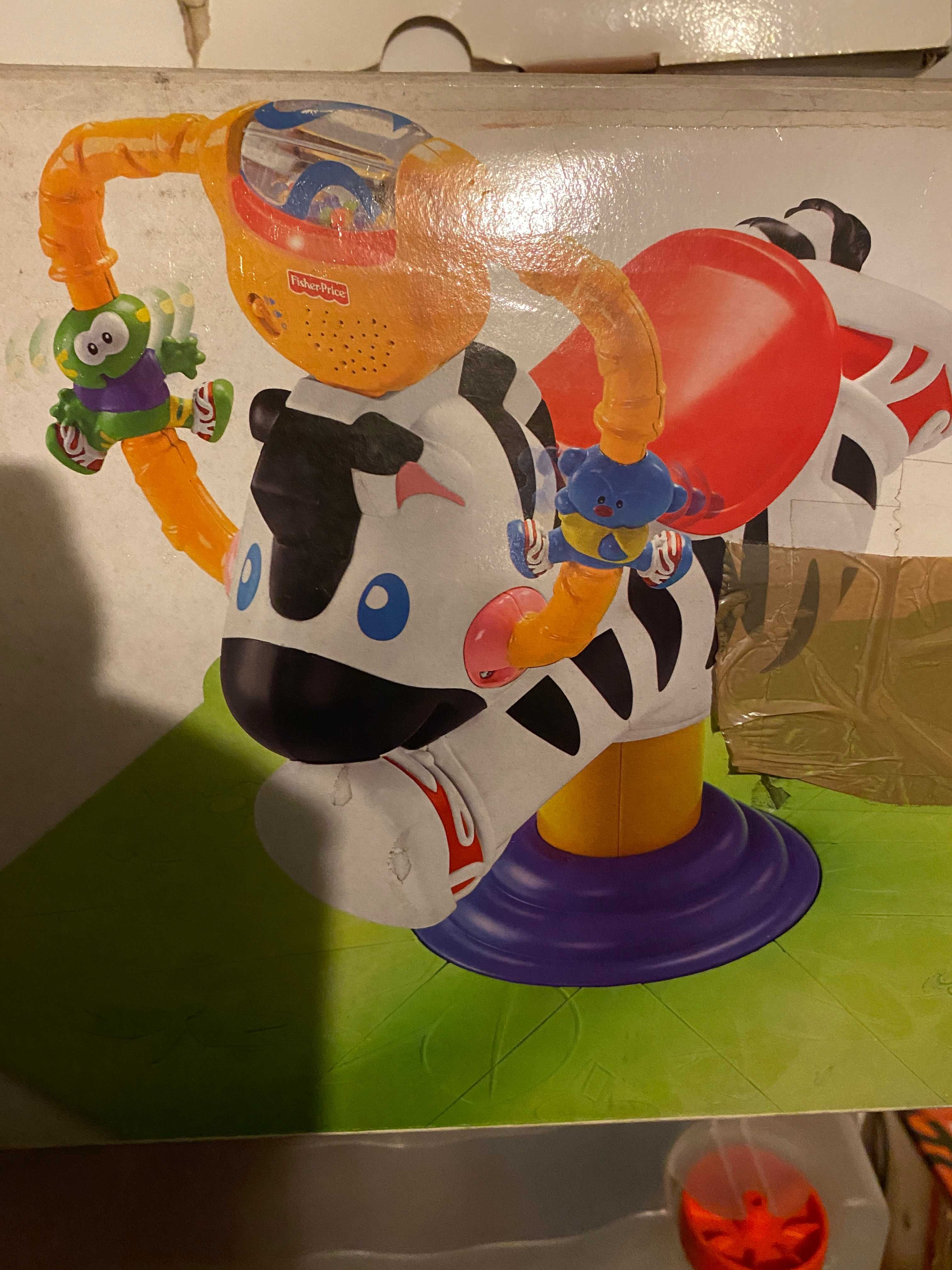 Fisher-Price Go Baby Go! Bounce & Spin Zebra - criança